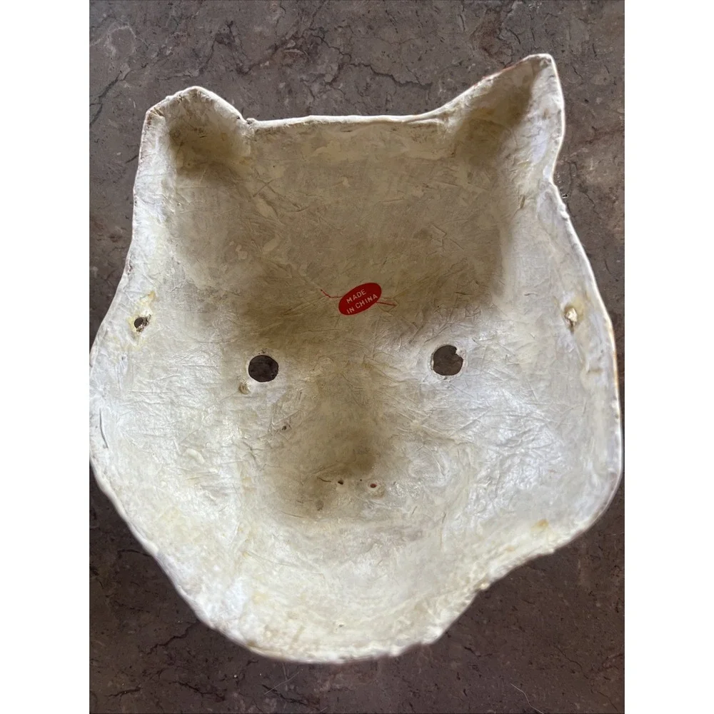 Vintage Rare Korean Folk Tiger Mask Paper Mache